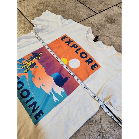 Tultex Mens Large Explore Tatooine Disney's Star Wars T Shirt Cream Colored - Picture 5 of 11